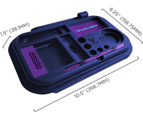 V-Syndicate Flight Deck Tray with Lid and Accessories - Afterglow Purple (27x16cm) - Price: 22,50€