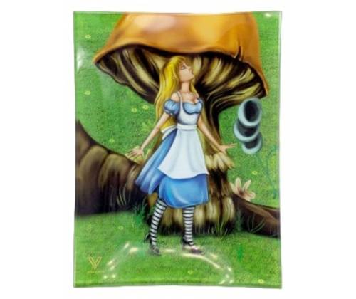 V-Syndicate Γυάλινος Rolling Tray Δίσκος - Alice Mushroom - Mini (16x12cm) - Τιμή: 10,50€