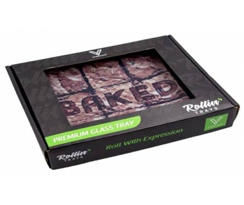 V-Syndicate Γυάλινος Rolling Tray Δίσκος - Brownies - Mini (16x12cm) - Τιμή: 10,50€