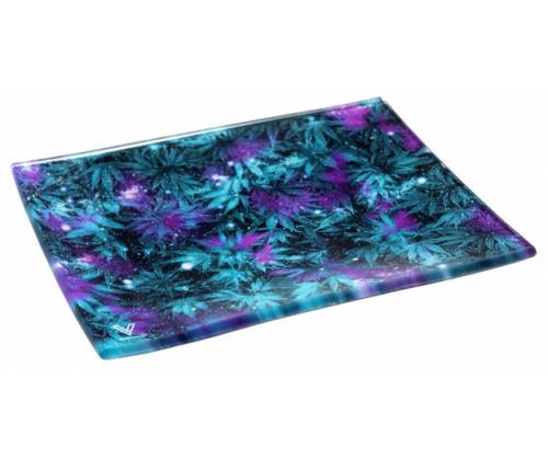 V-Syndicate Γυάλινος Rolling Tray Δίσκος - Cosmic Chronic - Mini (16x12cm) - Τιμή: 10,50€