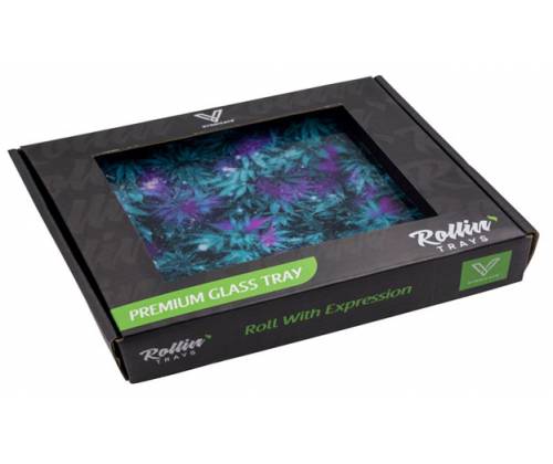 V-Syndicate Γυάλινος Rolling Tray Δίσκος - Cosmic Chronic - Mini (16x12cm) - Τιμή: 10,50€