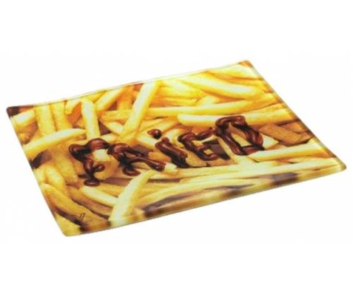 V-Syndicate Γυάλινος Rolling Tray Δίσκος - Fried - Mini (16x12cm) - Τιμή: 10,50€