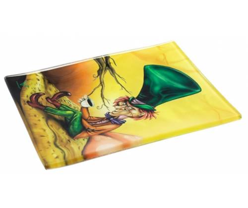 V-Syndicate Γυάλινος Rolling Tray Δίσκος - Mad Hatter - Mini (16x12cm) - Τιμή: 10,50€