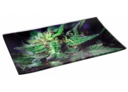 V-Syndicate Γυάλινος Rolling Tray Δίσκος - Blue Dank - Small (26x16cm)