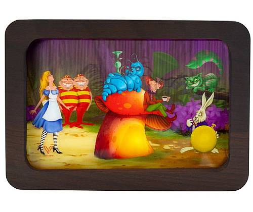 V-Syndicate Rolling Tray Ξύλινος Δίσκος Alice Mushroom 3D - Medium (30x18cm) - Τιμή: 31,90€