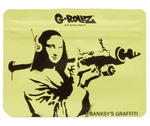 G-Rollz Σακουλάκι Ασφαλείας Zip - Banksy's Mona Launcher (105x80mm) - Τιμή: 1,40€