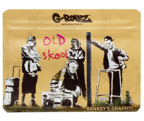 G-Rollz Zip Security Bag - Banksy's Old Skool (105x80mm) -  Price: 1,40€