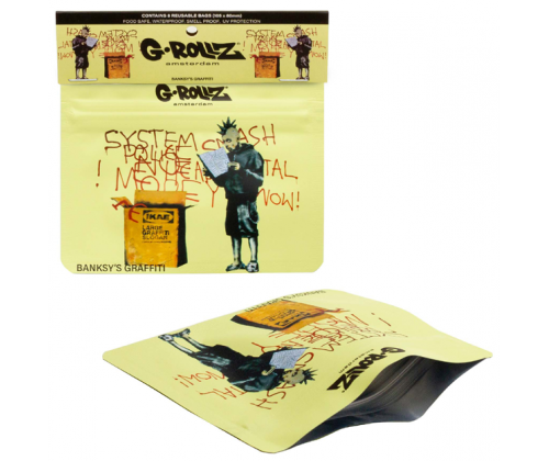 G-Rollz Σακουλάκι Ασφαλείας Zip - Banksy's Punk (105x80mm) - Τιμή: 1,40€