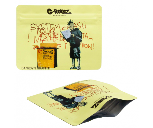 G-Rollz Σακουλάκι Ασφαλείας Zip - Banksy's Punk (105x80mm) - Τιμή: 1,40€