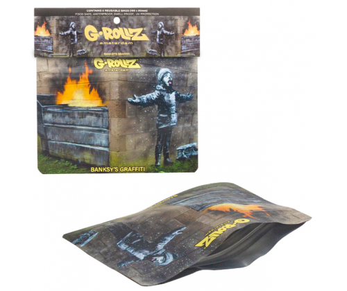 G-Rollz Σακουλάκι Ασφαλείας Zip - Banksy's Snowflake Boy (105x80mm) - Τιμή: 1,40€