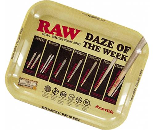 Raw Rolling Tray Δίσκος «Daze Of The Week» Large (27x33cm) - Τιμή: 10,90€