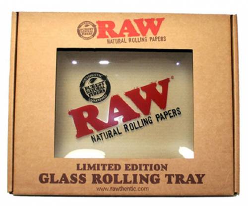 Raw Γυάλινος Rolling Tray Δίσκος - Limited Edition - Large (28x36cm) - Τιμή: 28,50€