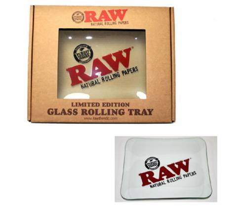Raw Γυάλινος Rolling Tray Δίσκος - Limited Edition - Large (28x36cm) - Τιμή: 28,50€