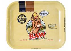 Raw Rolling Tray Δίσκος «Raw Girl» Large (27x33cm)
