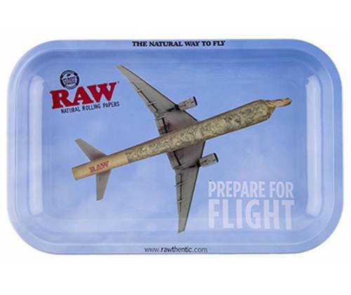 Raw Rolling Tray Δίσκος «Prepare for Flight» Small (17x27cm) - Τιμή: 7,50€