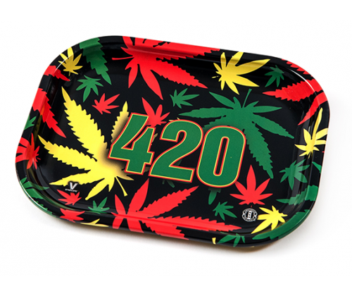 V-Syndicate Rolling Tray Δίσκος 420 RASTA - Mini (14x18cm) - Τιμή: 6,50€