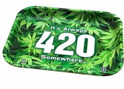 V-Syndicate Rolling Tray Δίσκος 420 Green - Large (27x33cm)