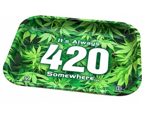 V-Syndicate Rolling Tray Δίσκος 420 Green - Large (27x33cm) - Τιμή: 10,00€