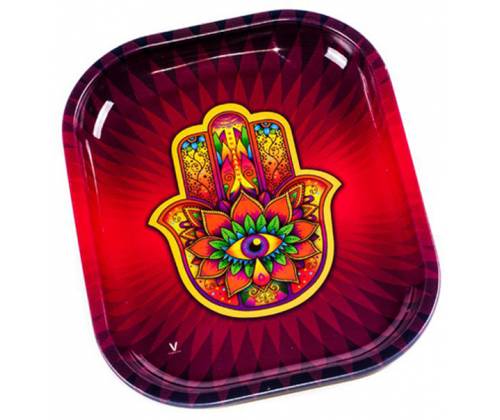 V-Syndicate Rolling Tray Δίσκος HAMSA HAND - Mini (18x14cm) - Τιμή: 6,50€