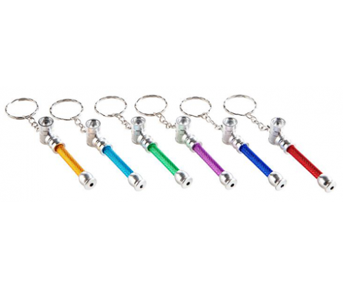 Μεταλλική Πίπα Μίνι Μπρελόκ Διάφορα Χρώματα - 7.5cm - Τιμή: 1,70€