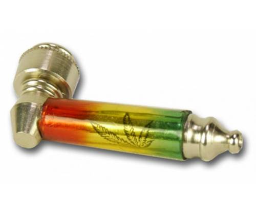 Metal Pipe Rasta Leaf Design - 7cm (9504) -  Price: 1,90€