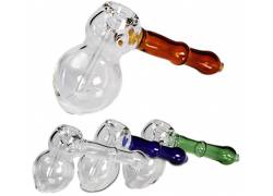 Νερόπιπα Black Leaf Χειροποίητη Γυάλινη «Hammer» - 13.5cm