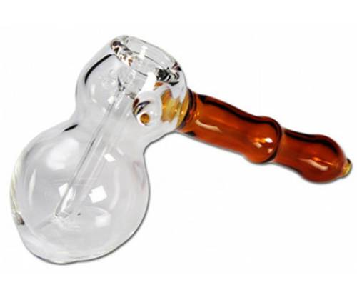 Νερόπιπα Black Leaf Χειροποίητη Γυάλινη «Hammer» - 13.5cm - Τιμή: 13,70€