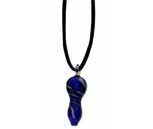 Πίπα Black Leaf Χειροποίητη Γυάλινη Mini - 60mm - Τιμή: 6,50€