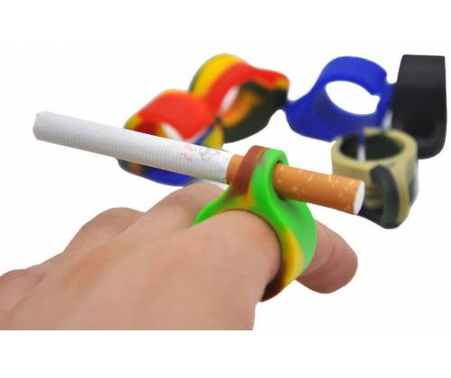 Δαχτυλίδι Σιλικόνης - Cigarette Holder Ring - Τιμή: 1,40€