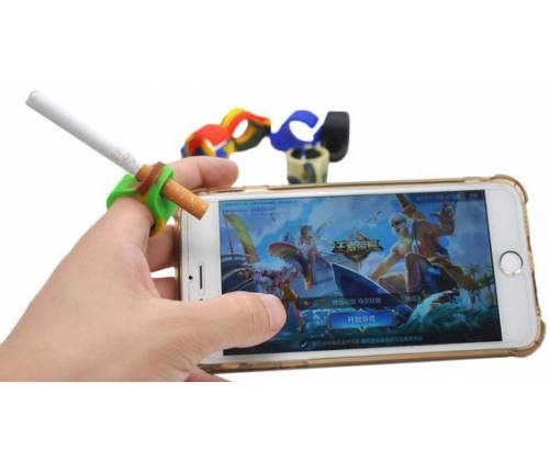 Δαχτυλίδι Σιλικόνης - Cigarette Holder Ring - Τιμή: 1,40€