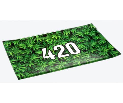 V-Syndicate Γυάλινος Rolling Tray Δίσκος - 420 Leaf - Small (26x16cm) - Τιμή: 24,50€