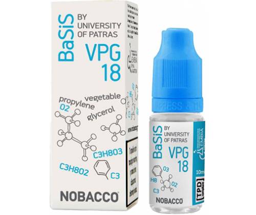 Vaporizer Base NOBACCO BaSiS VPG 18mg - 10ml -  Price: 4,00€