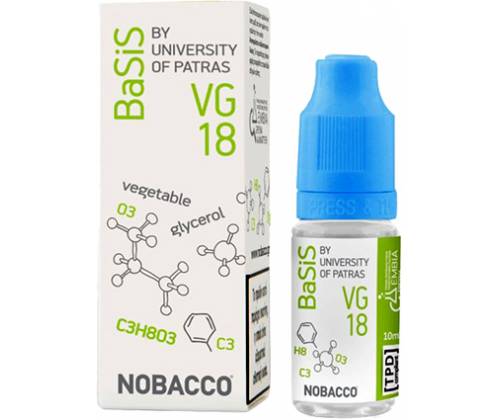 Vaporizer Base NOBACCO BaSiS VG 18mg - 10ml -  Price: 4,00€