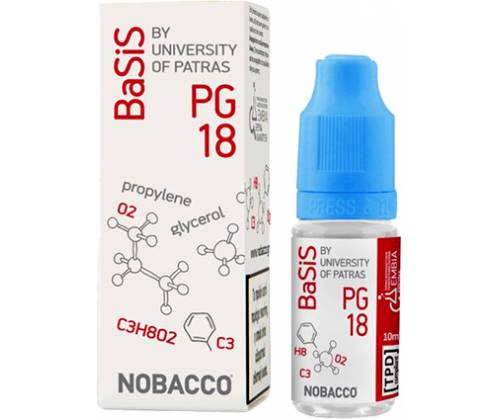 Vaporizer Base NOBACCO BaSiS PG 18mg - 10ml -  Price: 4,00€