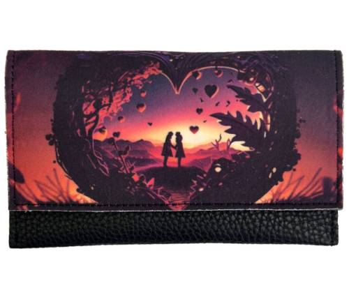 3cats Handmade Faux Leather Tobacco Case - Heart Design -  Price: 15,50€