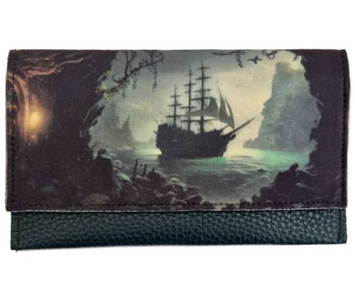 3cats Handmade Faux Leather Tobacco Case - Ship Design -  Price: 15,50€