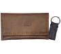Tobacco Case 3cats Handmade Genuine Leather Brown Light - Keychain Gift - Price: 19,00€