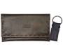 Tobacco Case 3cats Handmade Genuine Leather Brown Dark - Keychain Gift - Price: 19,00€
