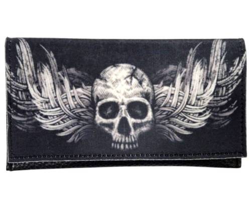 3cats Handmade Faux Leather Tobacco Case - Skull Design - Price: 15,50€