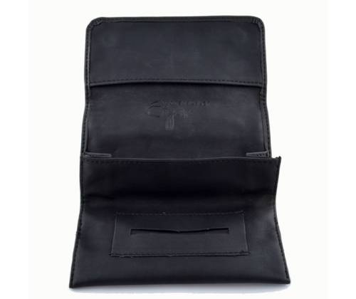 Καπνοθήκη Δερματίνη Μαύρη - 30gr - Τιμή: 9,50€