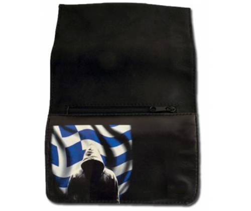Καπνοθήκη Δερματίνη Greek Flag - Τιμή: 9,50€