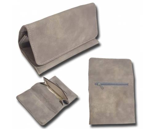 Καπνοθήκη Δερματίνη Γκρι - 30gr - Τιμή: 9,50€