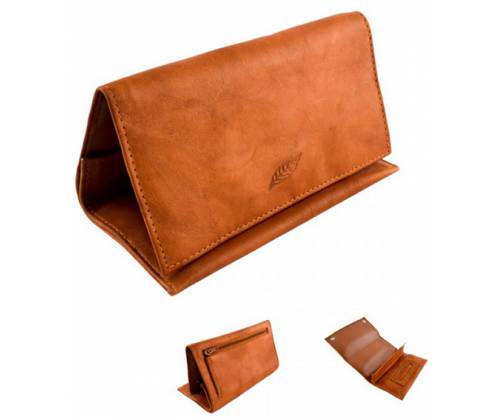 Καπνοθήκη Δέρμα - Μεγάλη Coffee Brown - Τιμή: 20,00€