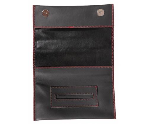 Djo Genuine Leather Tobacco Case - Large with Leather Stitching Black (A300-1) -  Price: 22,90€