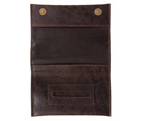 Djo Genuine Leather Tobacco Case - Large Brown Dark Print (A301-2) -  Price: 22,90€