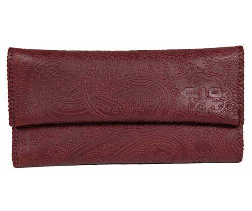 Tobacco Djo Genuine Leather - Large Bordeaux Stampa (301-4) -  Price: 22,90€