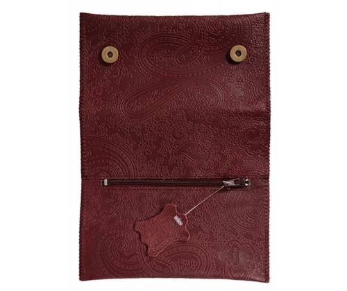 Tobacco Djo Genuine Leather - Large Bordeaux Stampa (301-4) -  Price: 22,90€