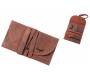 Angelo Genuine Leather Tobacco Case - Large Suede Brown with Cord -  Price: 17,90€