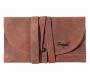 Angelo Genuine Leather Tobacco Case - Large Suede Brown with Cord -  Price: 17,90€
