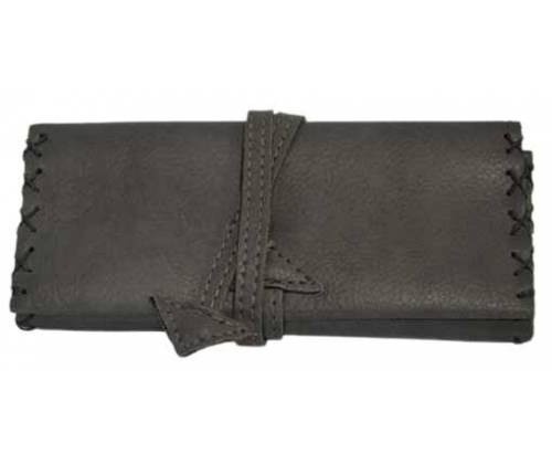 Leon Leather Tobacco Pouch - Large with Gray Cord -  Price: 13,50€